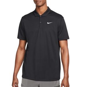 Nike Drif-fit .Black Polo Shirt Classic Design